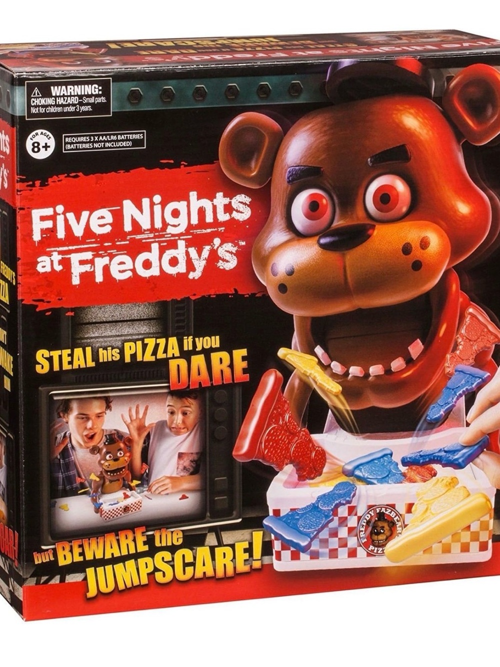 Five Nights At Freddy's Steal His Pizza FNAF Board Game Jump Scare New 2017 HTF